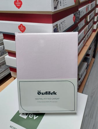 Özdilek Colourist Fitted Lastikli Tek Kişilik Battal Çarşaf Seti (120x200)-Pudra