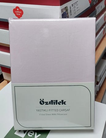 Özdilek Colourist Fitted Lastikli Tek Kişilik Battal Çarşaf Seti (120x200)-Pudra