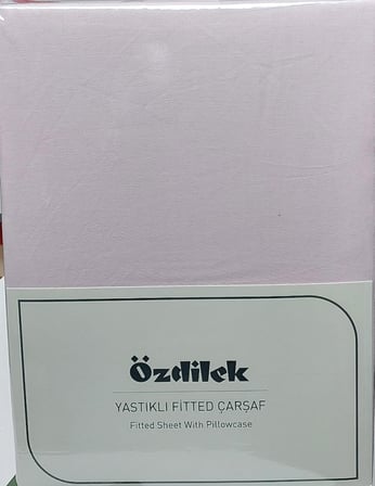 Özdilek Colourist Fitted Lastikli Tek Kişilik Battal Çarşaf Seti (120x200)-Pudra