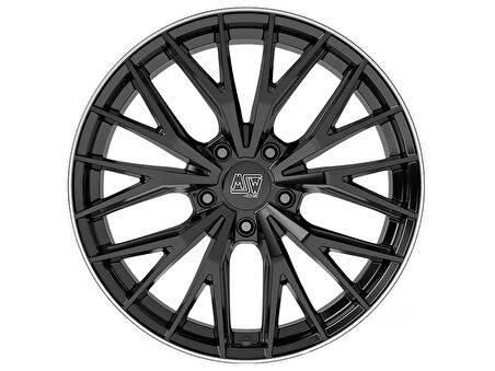 MSW 44 5X112 8,5X20 ET35 73,1 GLOSS BLACK LIP POLISH (4 ADET)