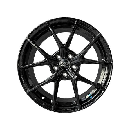 MSW P1 5X112 8X18 ET48 GLOSS BLACK (4 ADET)