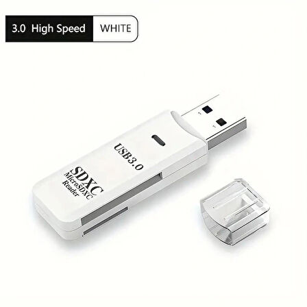 USB 3.0 Micro SD/TF Çoklu Kart Okuyucu Adaptör, Kamera Hafızasından Fotoğraf ve Veri Aktarma