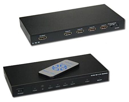 Hdmi Switch Splitter 4X1 Kumandalı