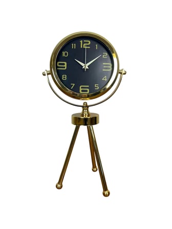 Vintage Prestige Üç Ayaklı Metal Masa Saati