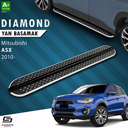 S-Dizayn Mitsubishi ASX Diamond Krom Yan Basamak 183 Cm 2010 Üzeri A+ Kalite