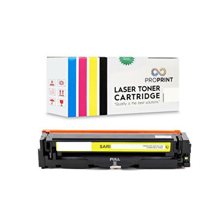 Proprint Canon CRG-054H 2.300 Sayfa Sarı Muadil Toner- LBP-621Cw