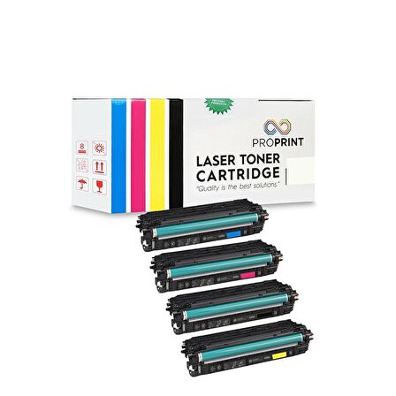 Proprint HP 508A Muadil Toner Seti 4 Renk CMYK M553dn M553n