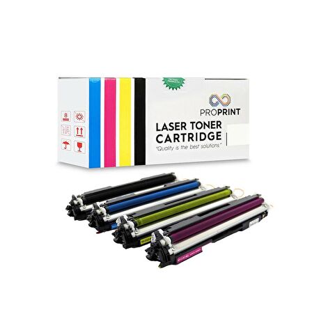 Proprint HP CF547A 4 Renk Muadil Toner Seti CMYK 130A CF353A