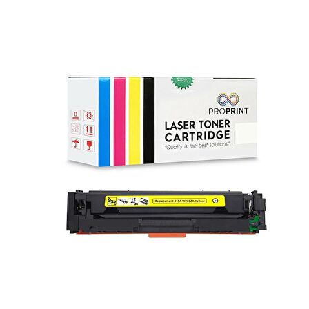 Proprint HP 415A W2032A Sarı Muadil Toner Çipsiz 2100 Sy M479fdw