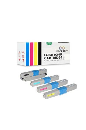 Proprint Oki C332 Muadil Toner Seti 4 Renk CMYK MC363dnw