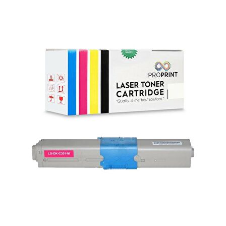 Proprint Oki C301 Muadil Toner Seti 4 Renk CMYK MC342Dnw