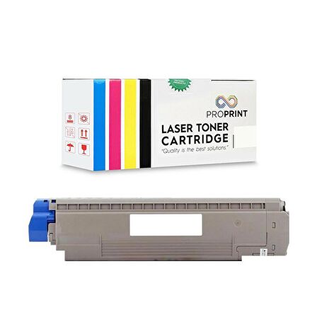 Proprint Oki C801 44643008 Siyah Muadil Toner 7000 Sayfa C801DN