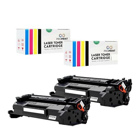 Proprint 2 ADET CRG-057H Canon LBP223DW Çipli Muadil Toner