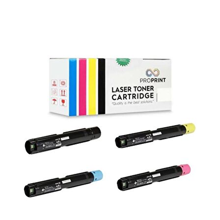 Proprint Xerox C7020 C7025 C7030 Muadil Toner Seti CMYK