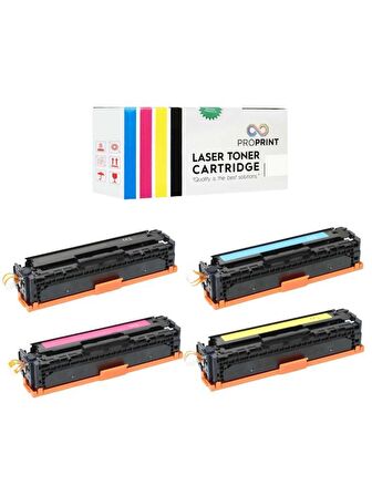 Proprint Canon LBP-631CW LBP-633CDW CRG-067 Çipsiz Muadil Toner Seti CMYK 1250 Sayfa