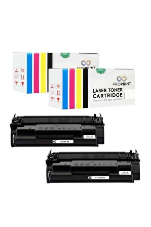 Proprint HP 26X-CF226X M402DW M402N M426DW Siyah Muadil Toner 2 Adet 9000 Sayfa