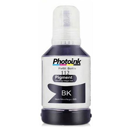 Proprint Epson Photoİnk 112 L6490 L6550 L6570 M1540 Siyah Muadil Mürekkep 7500 Sayfa