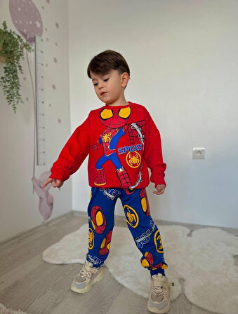 Örümcek Adam Baskılı Erkek Çocuk Takımı