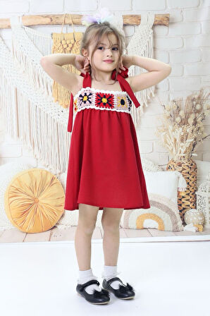 Çiçek Motif Detaylı Yazlık Elbise