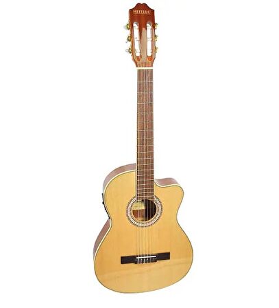 Mitello İnce Kasa Elektro Klasik Gitar LC3923SCEQ Naturel