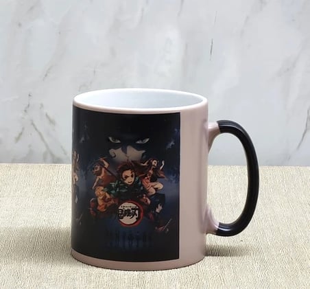Porselen Renk Değiştiren Demon Slayer Kupa Bardak