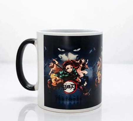 Porselen Renk Değiştiren Demon Slayer Kupa Bardak
