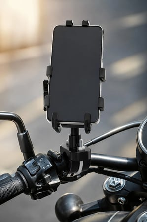 Motosiklet Titreşim Önleyici Motosiklet Telefon Tutucu Gidon Bağlantılı Motosiklet Scooter Bisiklet
