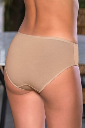 Pamuklu Yüksek Bel Slip Külot Ten -MİRAYLİFE