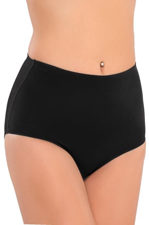 Kadın Korse Külot - Yüksek Bel Yapıştırma Lazer Kesim Slip, Siyah -MİRAYLİFE