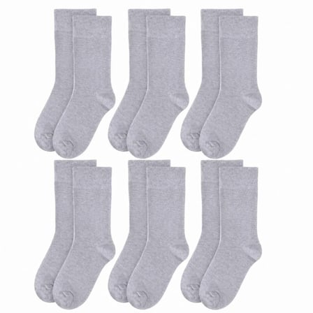 Erkek Bambu Soket Çorap 6’lı Paket, Dikişsiz Parfümlü Nefes Alan Yumuşak Nem Emici Günlük Uzun Çorap