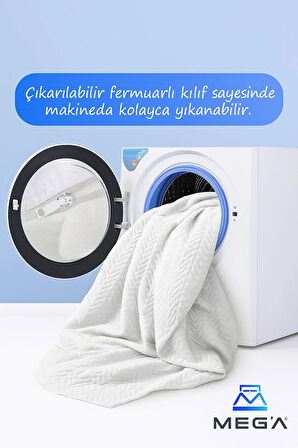 Cover MX1 Gelişmiş Ortopedik %100 Visco Sünger Yıkanabilir Fermuarlı Kılıf Yatak pedi
