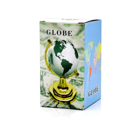GLOBE KÜÇÜK METAL DÜNYA BİBLOSU - DEKORATİF SÜS EŞYASI (4887)