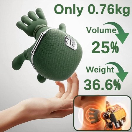Marsilyan Elektrikli Boyun Masaj Aleti Yeşil Isı Özellikli