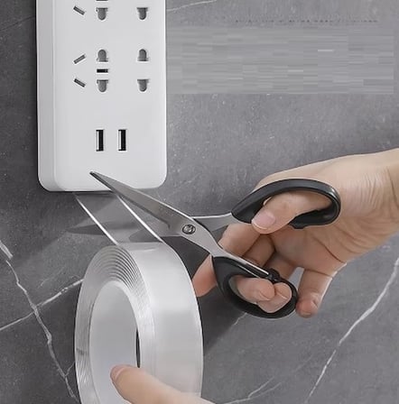 2 metre 2 cm Çift Taraflı Şeffaf Bant (4887)
