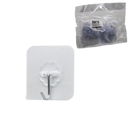 ASKI 10PCS TEKLİ METAL UÇLU MİKA KRİSTAL PLS. TABANLI ŞEFFAF PVC YAPIŞKANLI MONTAJ (4887)