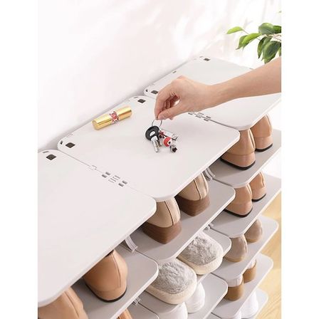 Marsilyan Katlı Pratik Ayakkabılık 5 Katlı Plastik Ayakkabı Rafı 50 x 15 x 103 cm