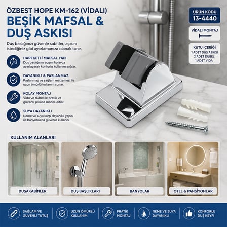 25 ADET VİDALI BEŞİK MAFSAL- DUŞ ASKISI (4887)