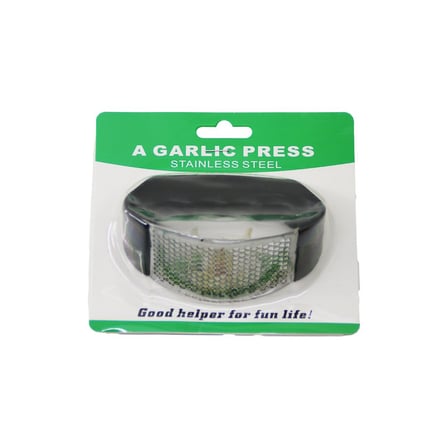 GARLIC PRESS  METAL ZIRH MODELİ SARIMSAK EZİCİ  PLASTİK TUTAMAÇLI (4887)