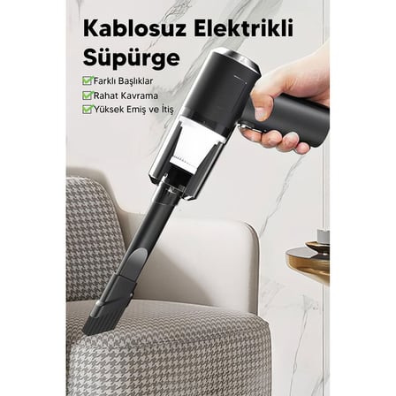 3İN1 ÇEKME - ÜFLEME OTO-ARAÇ - EV EL TİPİ SÜPÜRGE USB ŞARJLI MİNİ - TAŞINABİLİRİ HS-22 (4887)