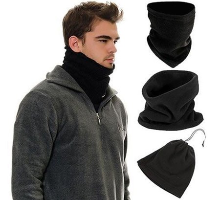 Çok Fonksiyonlu Unisex Terletmez Kumaş İpli Polar Bere Boyunluk (4887)