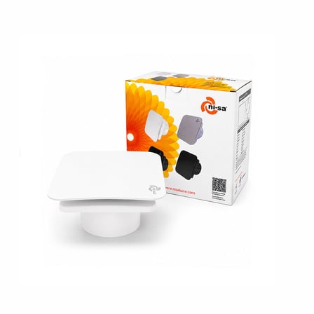 PLASTİK ASPİRATÖR 100 BEYAZ BANYO TUVALET HAVALANDIRMA ASPİRATÖRÜ 12W EBT-100SB (4887)