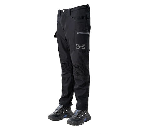 Motofit-Emporium Daytona Softshell Polarlı Motorcu Pantolonu Siyah