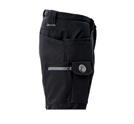 Motofit-Emporium Daytona Softshell Polarlı Motorcu Pantolonu Siyah