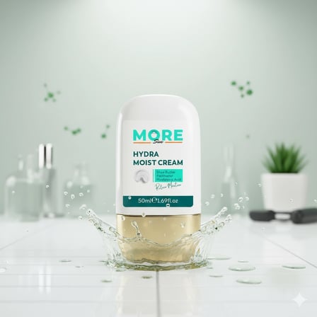 MORESUN Su Bazlı El Ve Yüz Bakım Kremi Yağlı His Bırakmaz Hydra Moist Tüm Cilt Tipleri