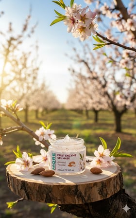 MORESUN Arındırıcı ve Aydınlatıcı Yüz Peelingi Gözenek Sıkılaştırıcı Siyah Nokta Karşıtı, Badem Özlü Peeling