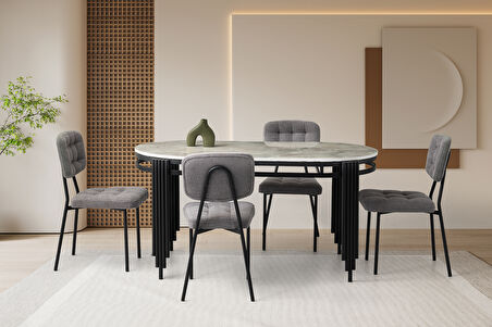CLEO MASA, LİMA SANDALYE, RAMBLA HG, 160x80