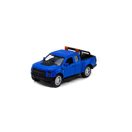 Metal Ford Ranger Pikap Çek Bırak Işıklı Mavi 12 Cm