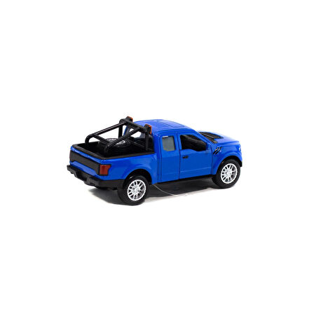Metal Ford Ranger Pikap Çek Bırak Işıklı Mavi 12 Cm