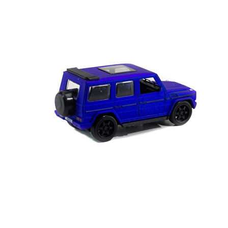 Metal Mercedes G63 Çek Bırak Model Araba Mavi Işıklı 12 Cm