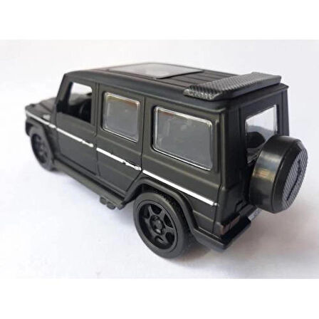 Mercedes Benz G63 Jeep Diecast Koleksiyon Metal Jeep 12CM Siyah